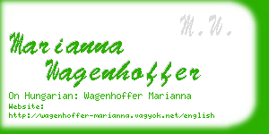 marianna wagenhoffer business card